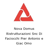 Logo Nova Domus Ristrutturazioni Snc Di Faciocchi Pier Antonio e Giac Omo