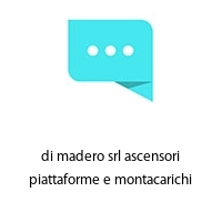 Logo di madero srl ascensori piattaforme e montacarichi